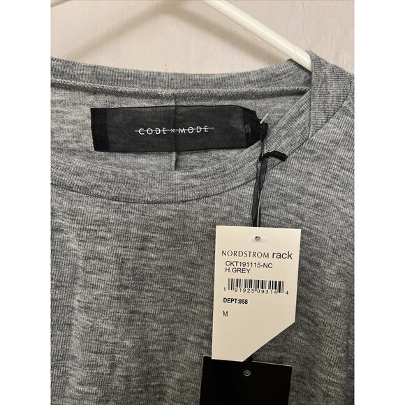 CODE X MODE Women’s Crewneck Short/Cropped Sweater Pullover Gray Size Medium NWT - Picture 5 of 9